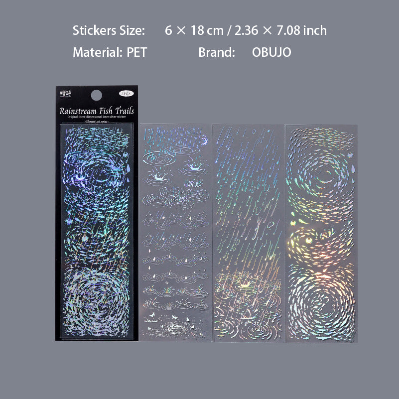 3 Pcs Punk Theme PET Stickers YSJX