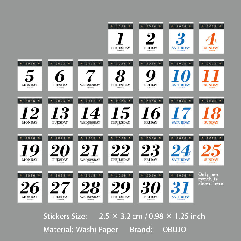 365 Pcs Daily Vintage Journal Stickers 365RZ