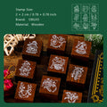 9 Pcs Christmas Wooden Stamp Kit SDYXL