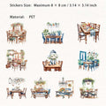 20 Pcs Home Daily Life PET Stickers JJRC