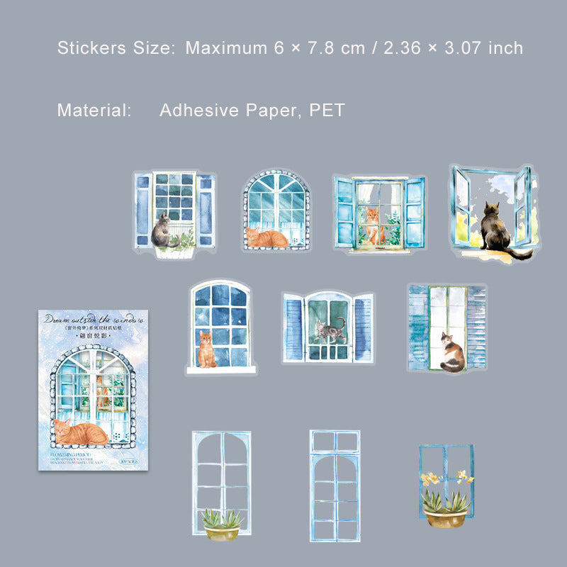 Struthuta Window Sticker Obujo 10 Pcs Windows Stickers CWQM are perfect for scrapbooking, junk ...