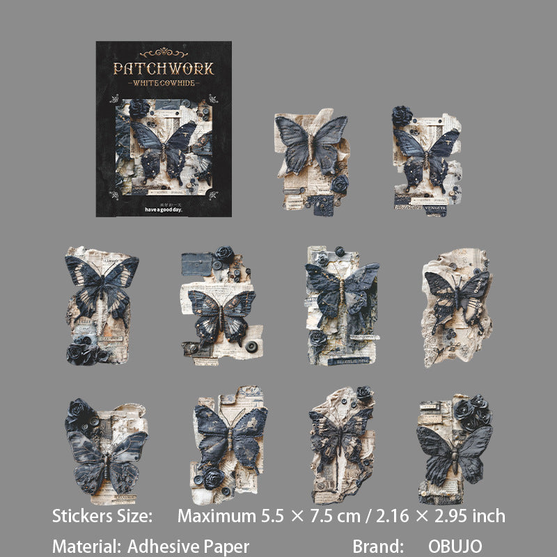 20 Pcs Vintage Junk Journal Stickers PBYS