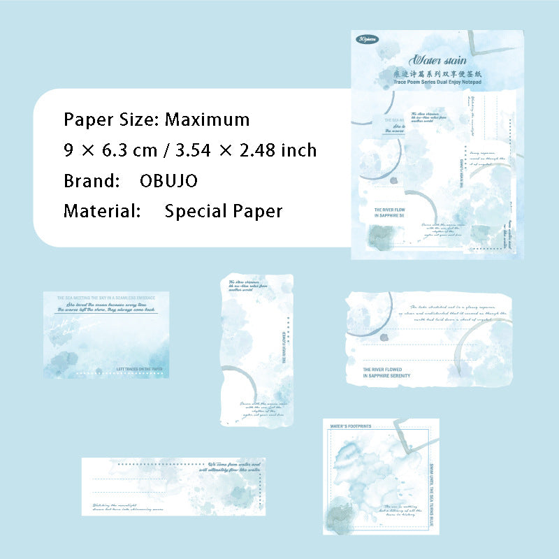 30 Sheets Watercolor Scrapbook Paper HJSP
