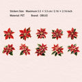 20 Pcs Creative Flower PET Stickers LZXL