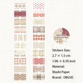 1 Roll Fabric Grid Washi Stickers Tape SZBB