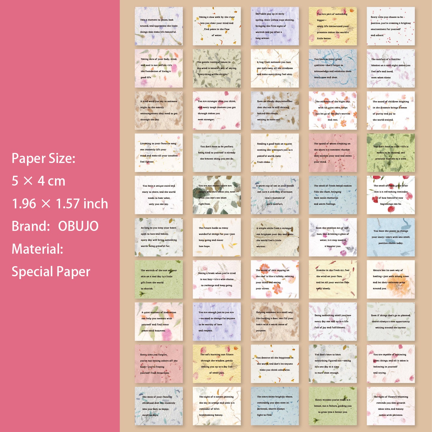 50 Sheets Quote Journal Paper BLXL