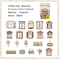 20 Pcs Manor Window Door Stickers GDZY