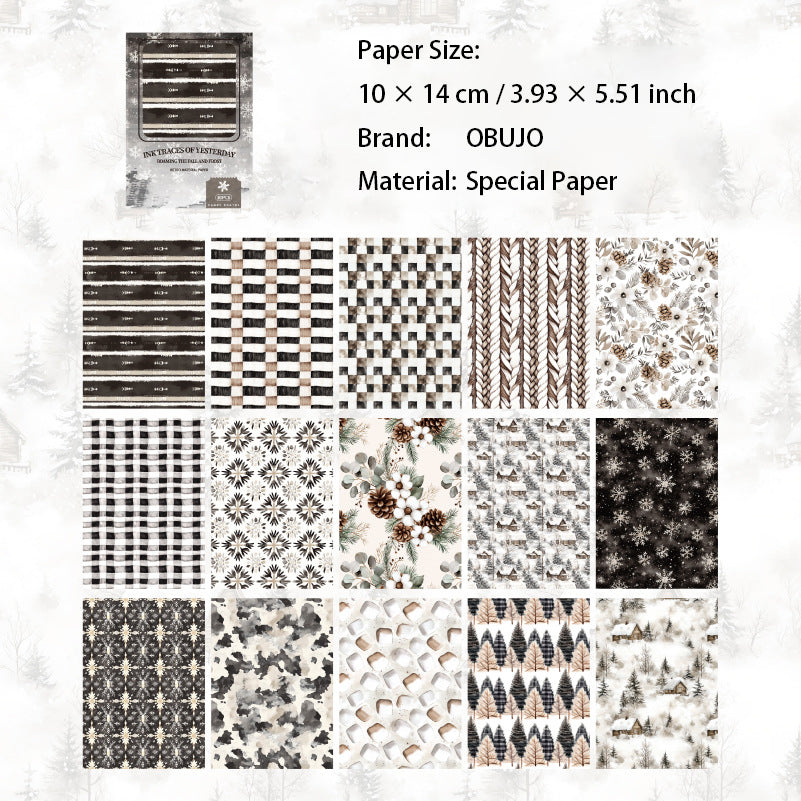 30 Sheets Vinter Themed Journal Paper MYQD