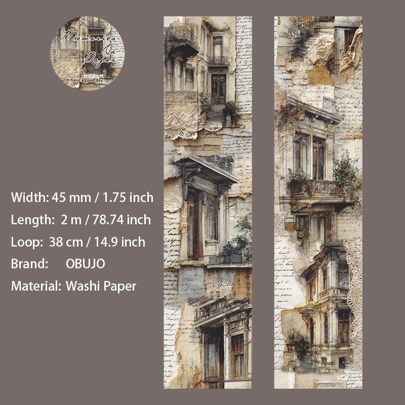1 Roll Vitnage Junk Journal Washi Tape ZJJY