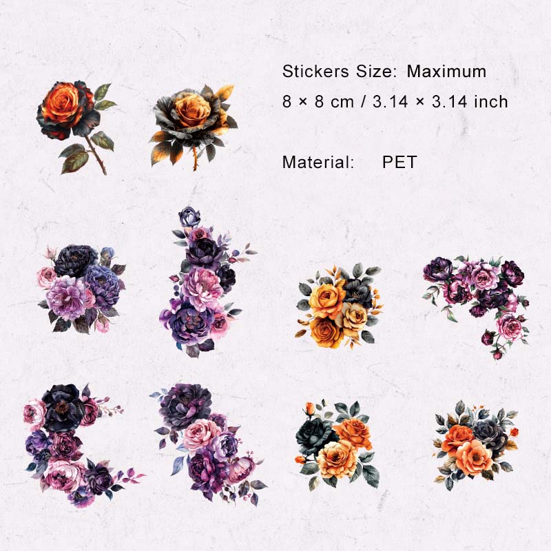 20 Pcs Vintage Gothic Stickers GJTY