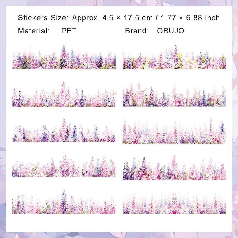 20 Pcs Garden Fence PET Stickers HHQS