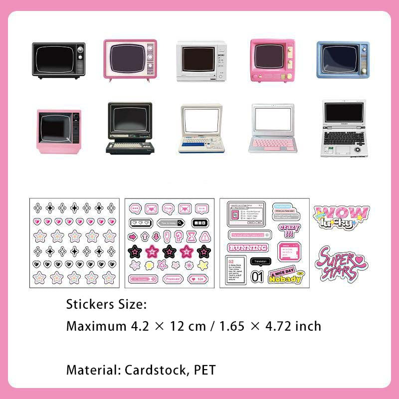 15 Pcs Lifestyle Journal Stickers MCRA