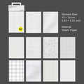 10 Pcs Cloth Texture Washi Stickers SGBZS