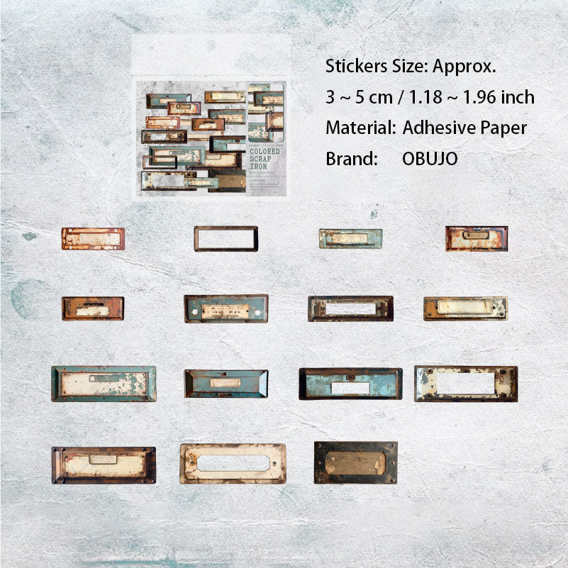 30 Pcs Vintage Texture Junk Journal Stickers FGDAS