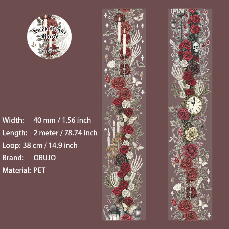 1 Roll Dark Gothic PET Tape AYQW