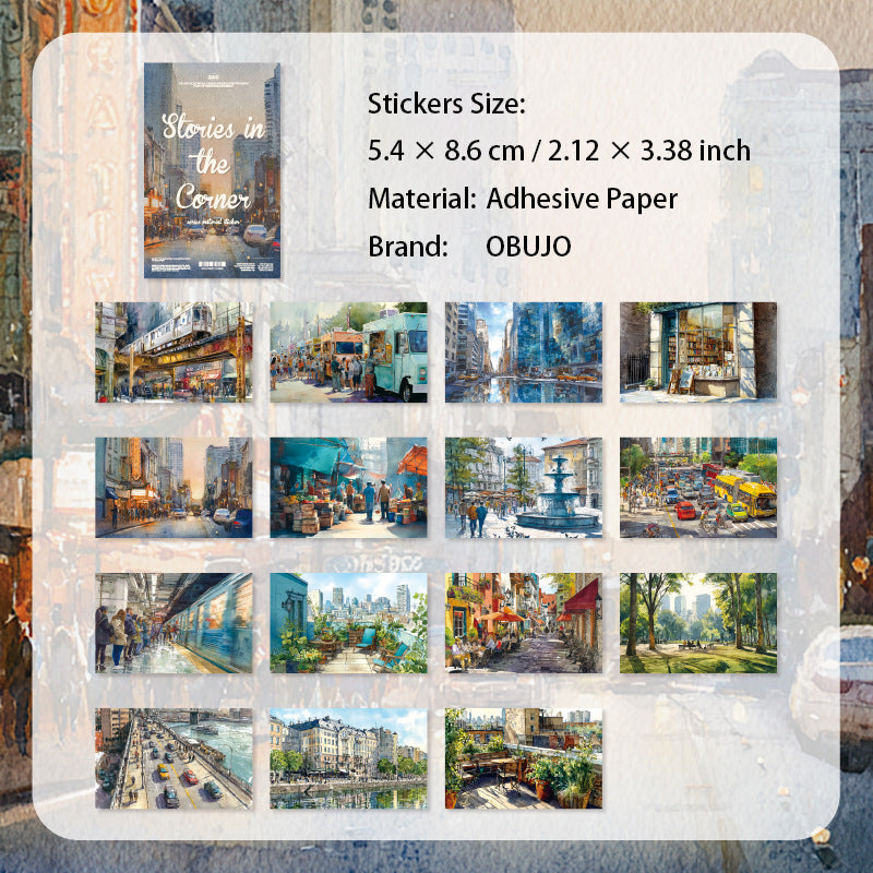 30 Sheets Street Landscape Journal Stickers JLLGS
