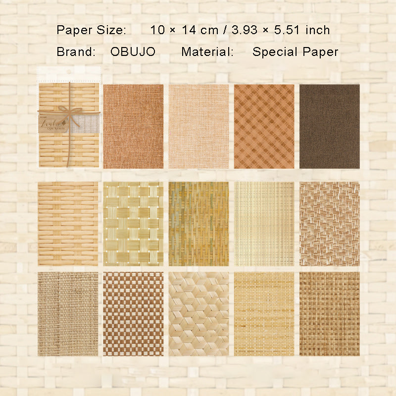 24 Pcs Fabric Texture Journal Paper ZJTB