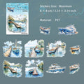 20 Pcs Laker Boat PET Stickers FZHS