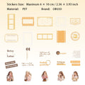25 Pcs Girl Memory PET Stickers JPHY