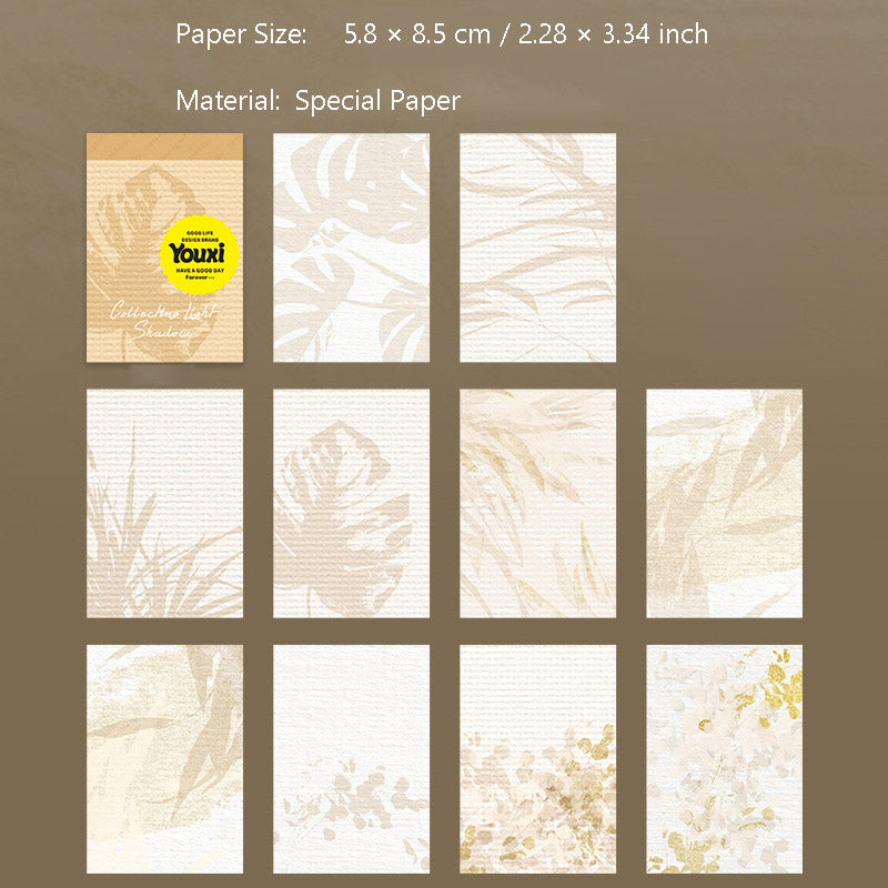 30 Pcs Shadow Theme Scrapbook Paper SJGYY