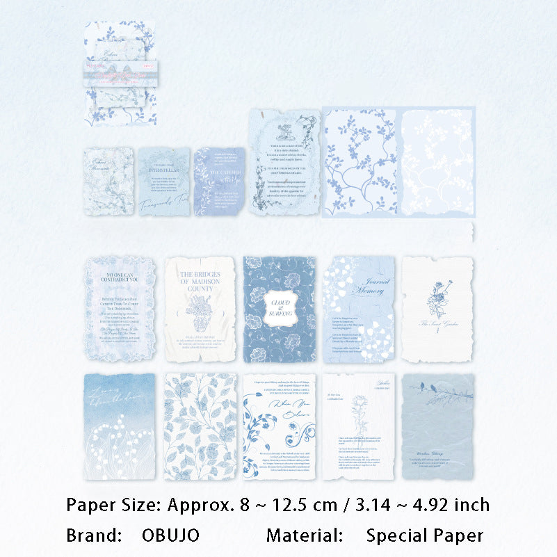 30 Pcs Floral Embossed Paper and Scrapbook Paper HZYX