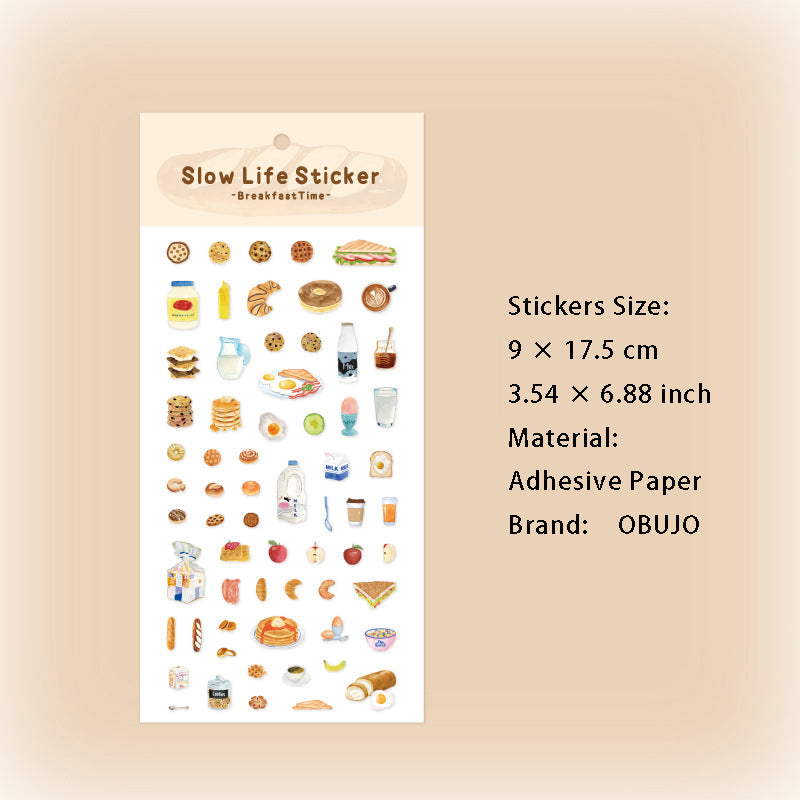 1 Sheet Food Theme Planner Stickers MSHX