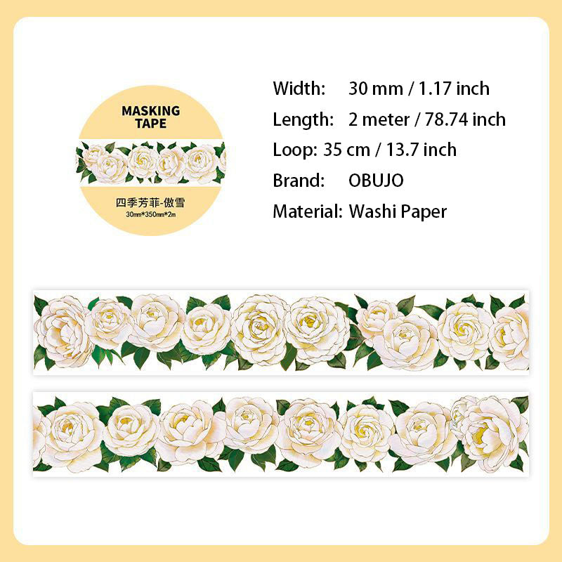 1 Roll Flower Washi Tape SJFF