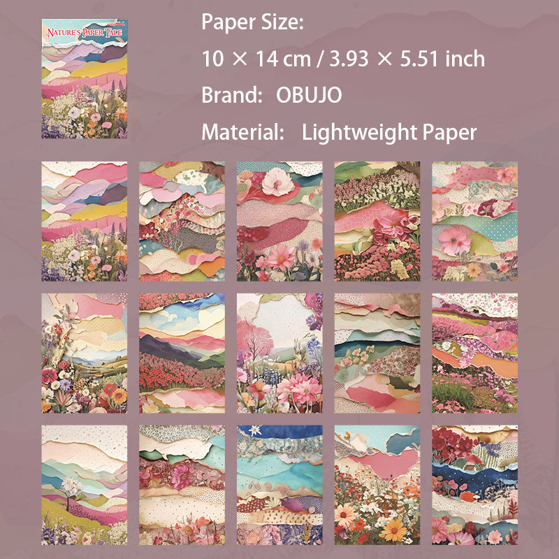 30 Sheets Painting Landscape Journal Paper ZRZY