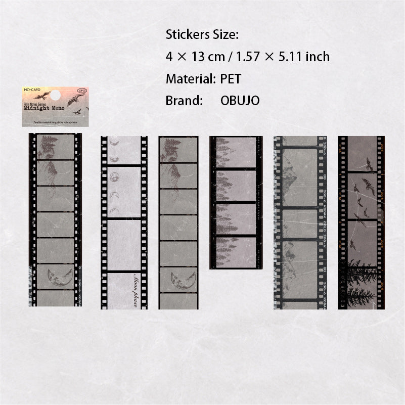 10 Pcs Movie Film PET Stickers JPBJ