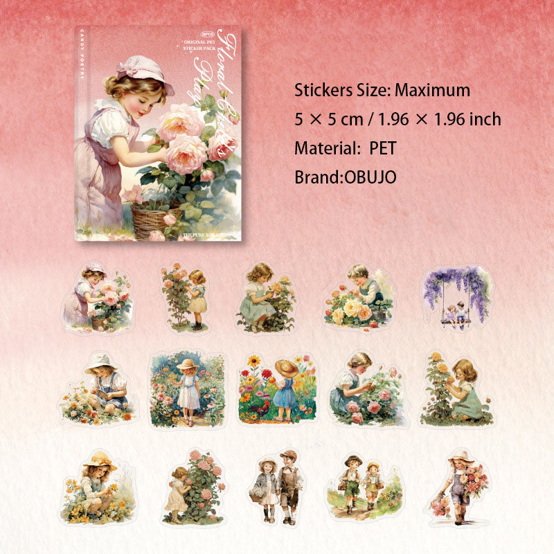 30 Pcs Childhood PET Stickers CZSD