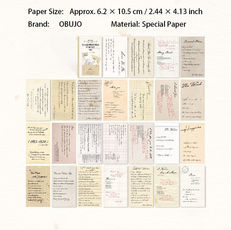 50 Pcs Vintage Dictionery Journal Paper YWTSG