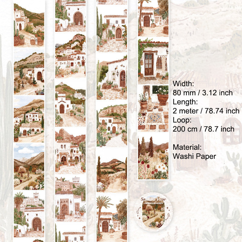 1 Roll Landscape Painting Washi Tape RJZM
