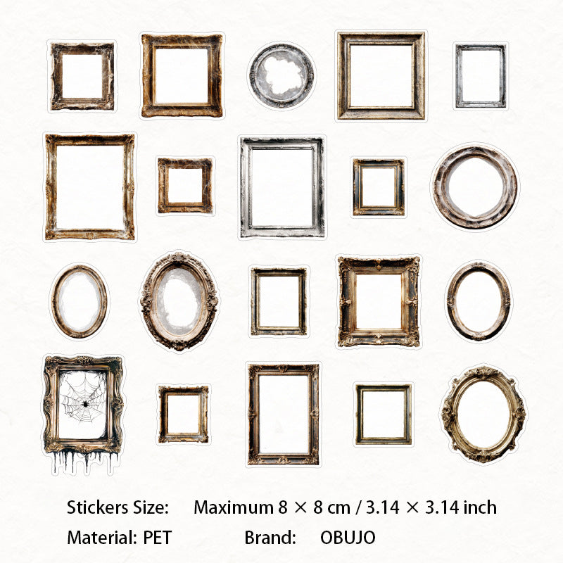 20 Pcs Gothic PET Stickers YWDGB