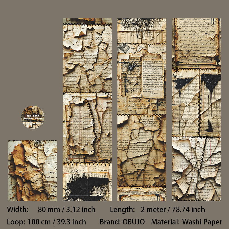 1 Roll Vintage Junk Journal Washi Tape SGCFP