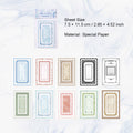 10 Pcs Border Frame Stickers XDXH