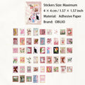 100 Pcs Vintage Natural Post Stamp Stickers YPSCJ