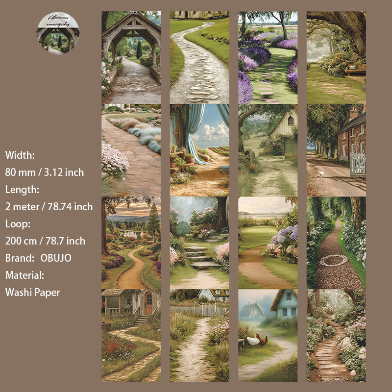 1 Roll Fantasy Landscape Washi Tape WHXY