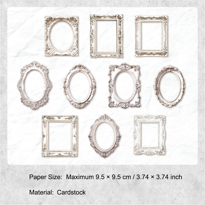 10 Pcs Vinage Frame Cardstock Paper CZAY