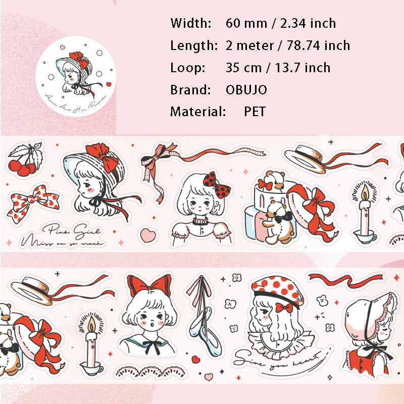 1 Roll Fairy Theme PET Sticker Tape BMTH