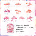 20 Pcs Fantasy Cloud Star PET Stickers MHYC
