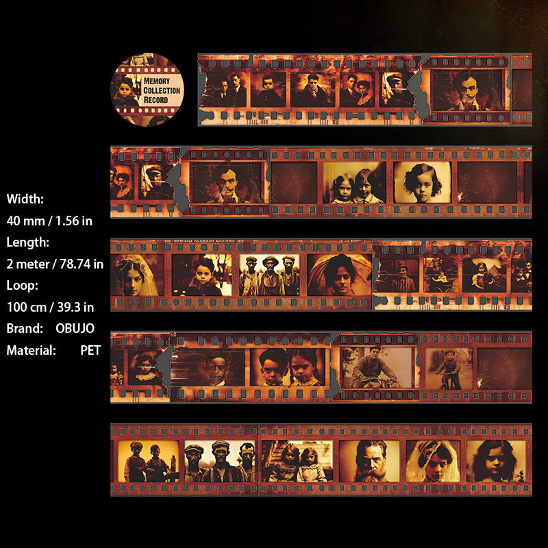 1 Roll Vintage Movie Film PET Tape HYSJL