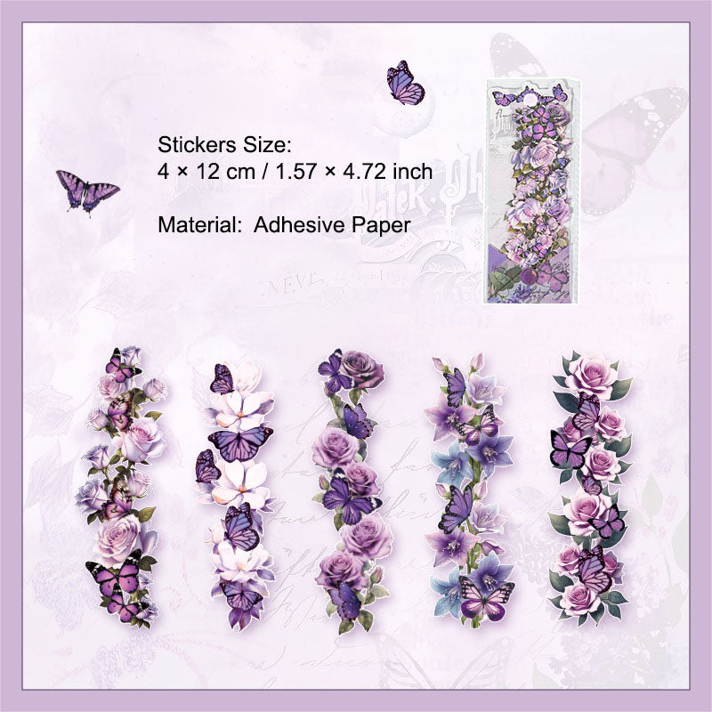 10 Pcs Flower Butterfly Cardstock Paper HJHD