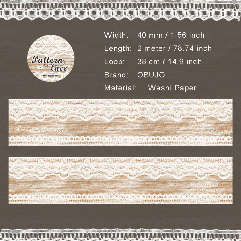1 Roll Fabric Theme Washi Tape LSBW