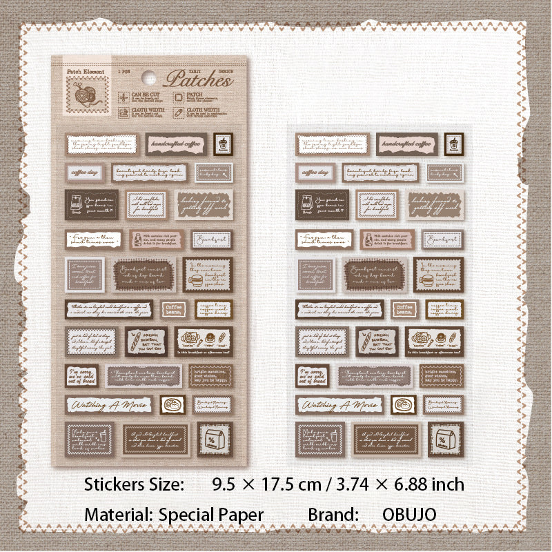 1 Sheet Vinage Quote Stickers BDBD