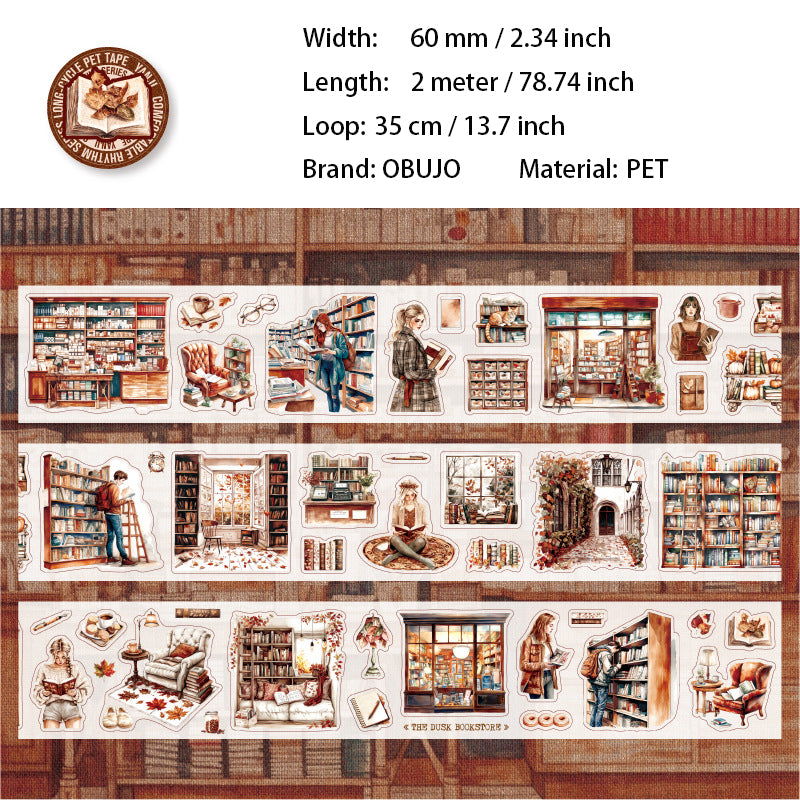 1 Roll Cozy Life PET Stickers Tape SSDJZ