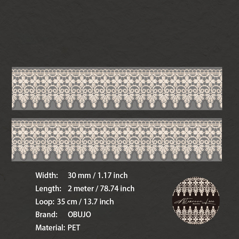 1 Roll Vintage Lace PET Tape WHLS
