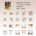 20 Pcs Cracked Old Traces PET Stickers BBXL