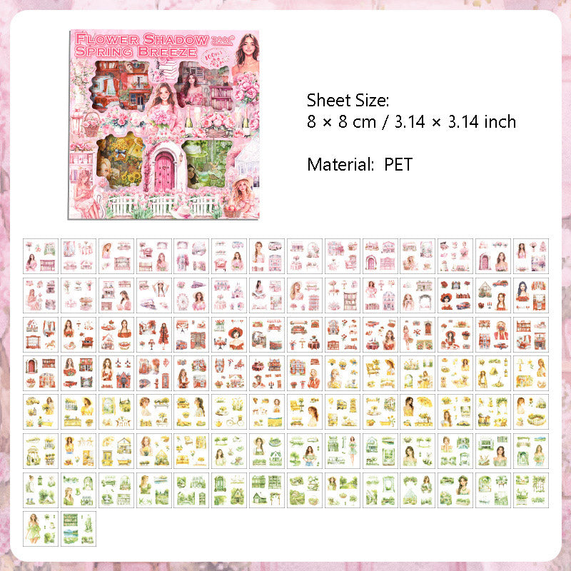 100 Sheets Seasonal PET Stickers HKSJ