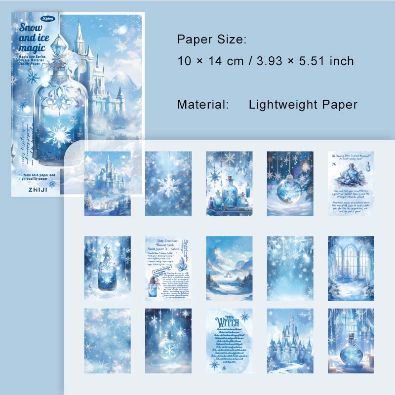 30 Pcs Gothic Magic Scrapbook Paper MFJY