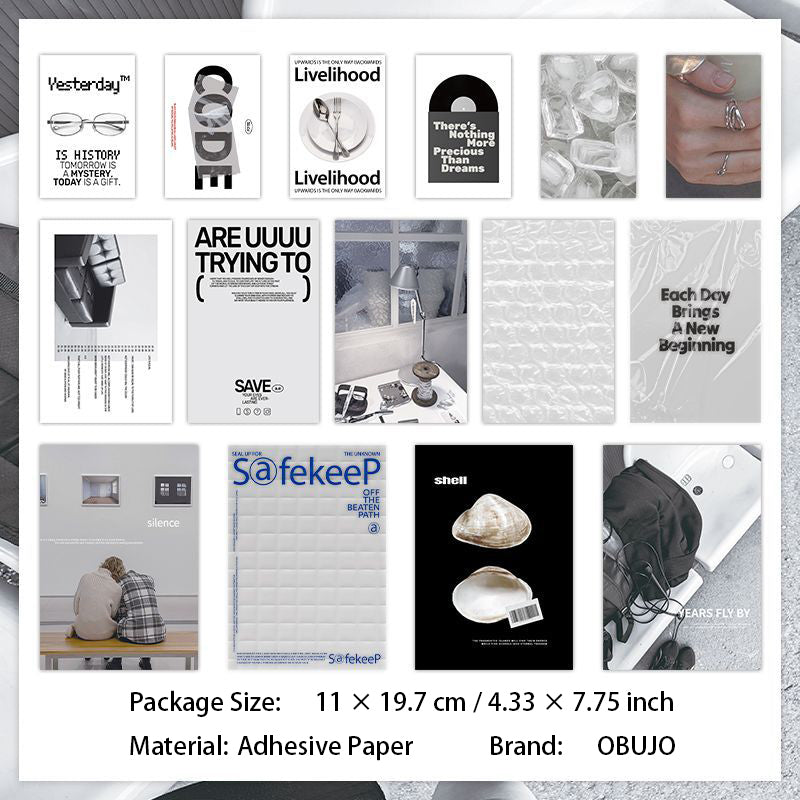15 Pcs Aesthetic Journal Stickers SHYSJ